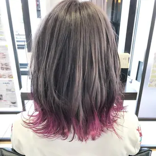 ミディアム カラー 手塚 亮汰のヘアスタイル