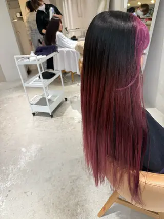 ロング カラー 🌷花屋併設サロン 荘司まゆり🌷のヘアスタイル