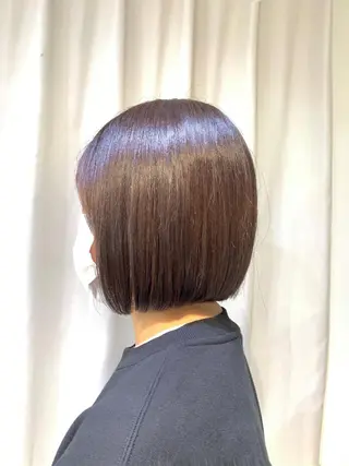 ショート カラー パーマ ヘアアレンジ キッズ 🖤小顔ボブ/ウルフ レイヤー🖤山本諒のヘアスタイル
