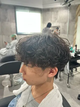 ショート パーマ メンズ タクミ/名駅/栄 メンズ特化型美容師のヘアスタイル