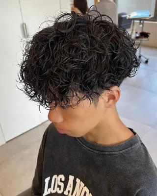 パーマ メンズ Ore🫧タナカマヤ /柔らかい質感カラーのヘアスタイル