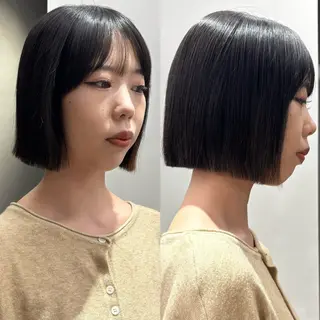 ショート 盛れる透明感カラー・ momokaのヘアスタイル
