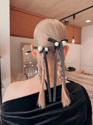 ヘアアレンジ うる艶レイヤーカット hinakoのヘアスタイル