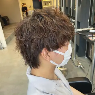 ショート パーマ 小川 舜人のヘアスタイル