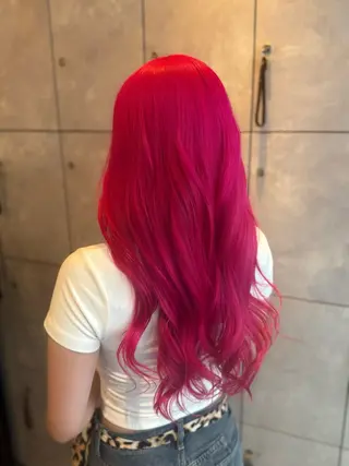 ロング カラー ヘアアレンジ 🎀ハイトーン・艶 カラー HANA🎀のヘアスタイル