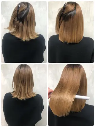 ミディアム ⚠️美容室迷子⚠️ 谷口にお任せ😊のヘアスタイル
