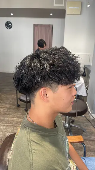 パーマ メンズ 大人男子の メンズパーマのヘアスタイル