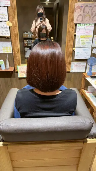 カラー 箕面駅徒歩7分カプロ 三好美鈴のヘアスタイル
