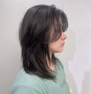 ミディアム 山中 欧輔のヘアスタイル
