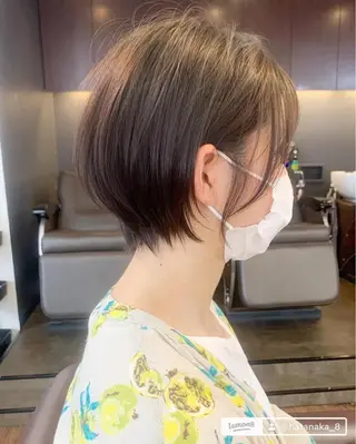 ショート 縮毛矯正/ショート/ レイヤー/畑中正敏のヘアスタイル