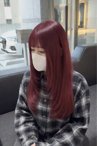 ロング カラー レイヤーカット/ ブリーチカラー/雅人のヘアスタイル