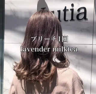 セミロング ヘアアレンジ 透明感カラー/レイヤ ーカット/Maoのヘアスタイル