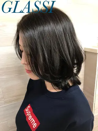 ミディアム カラー 🌈似合わせカット 中村隆寛のヘアスタイル