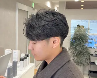 ショート パーマ メンズ 【東北メンズヘア1 位受賞🥇】本間祐太のヘアスタイル