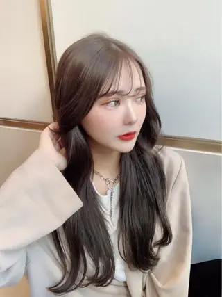 ロング カラー 顔周り特化/韓国ヘア /レイヤー/吉野幸大のヘアスタイル