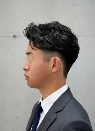 ショート パーマ メンズ 大人メンズパーマ /石川瑠青のヘアスタイル