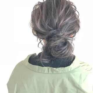 ミディアム カラー ヘアアレンジ Mariana/ 鶴原-ハイライトのヘアスタイル