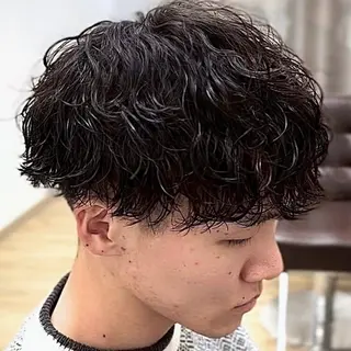 パーマ メンズ 安部 真弘のヘアスタイル