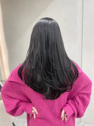 セミロング カラー レイヤー/縮毛矯正 のマスター【タケル】のヘアスタイル