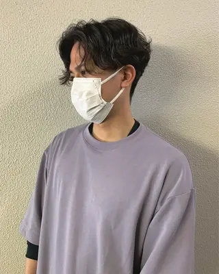 パーマ メンズ ヤマグチ リョウのヘアスタイル