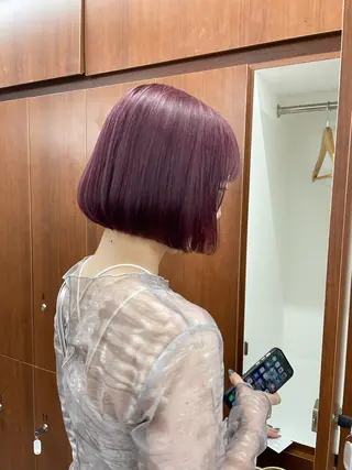 ミディアム カラー 似合わせカット/ ハイトーン/aoiのヘアスタイル