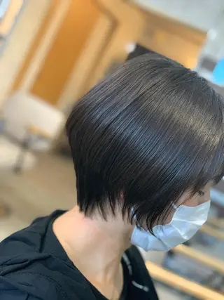 ショート メンズスタイル バレイヤージュ　齋藤のヘアスタイル