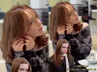 ミディアム カラー 海外風レイヤー🎀 新宿MOMOKA🍑のヘアスタイル