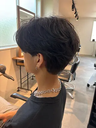 パーマ メンズ 保立/フェザーパーマ /メンズカット千葉のヘアスタイル