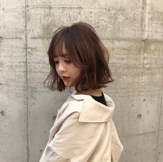 ミディアム ナギサ/ 大分森町のヘアスタイル