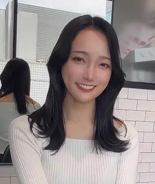 セミロング カラー 🌫️大人韓国ヘア 🌫️naoyaのヘアスタイル