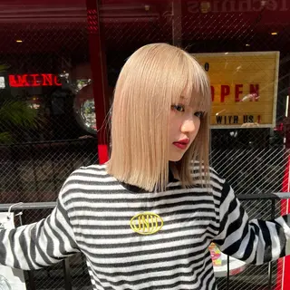 ミディアム ❤️‍🔥シールエク ＋カラー京❤️‍🔥のヘアスタイル