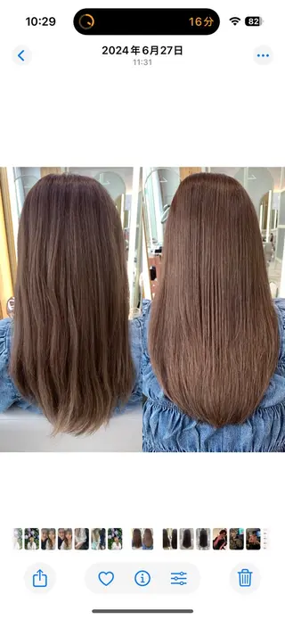 ロング 鈴木 彩莉のヘアスタイル