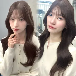 セミロング 韓国/ワンホンヘア 髪質改善/MaCoのヘアスタイル