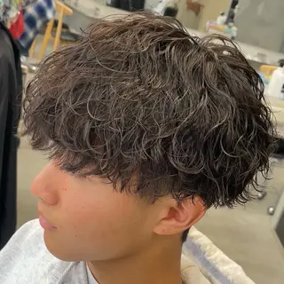 ミディアム パーマ ヘアアレンジ メンズ fifth 石川 凪のヘアスタイル