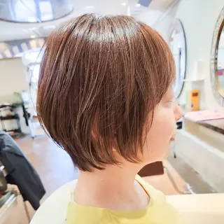 ショート カラー ブリーチ、デザイン  カラー福士直矢のヘアスタイル