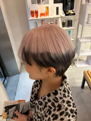 ショート カラー 元地雷系美容師🫶 RYUSEI🐈‍⬛のヘアスタイル