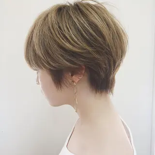 ショート カラー ショートボブ髪質改善 縮毛矯正のプロ山道潤のヘアスタイル