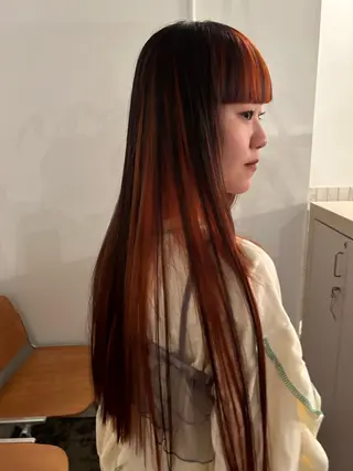 ロング カラー Terve. 水野 菜々香のヘアスタイル
