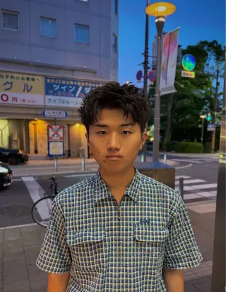 ショート メンズ UMM daichi メンズパーマのヘアスタイル