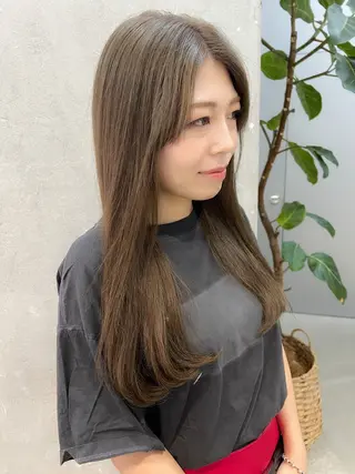 ロング カラー 谷町/Le'a /竹原しおなのヘアスタイル