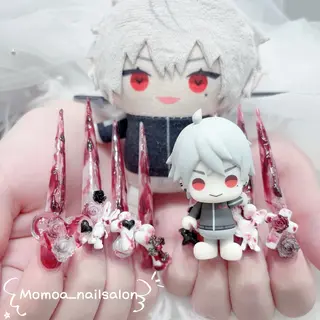 ネイル MoMoA Nail ネイル長さ出し専門店のネイルデザイン