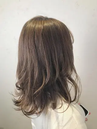 ミディアム カラー ノンダメージサロン/ 豊中/美容室のヘアスタイル