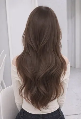 ロング カラー レイヤーダブルカラー KYONのヘアスタイル