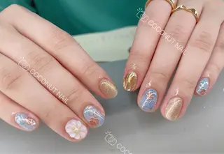 ネイル 神田 ココナッツのネイルデザイン