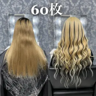 ロング KOSEI シールエクステのヘアスタイル