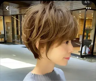 ショート 仲川 礼のヘアスタイル