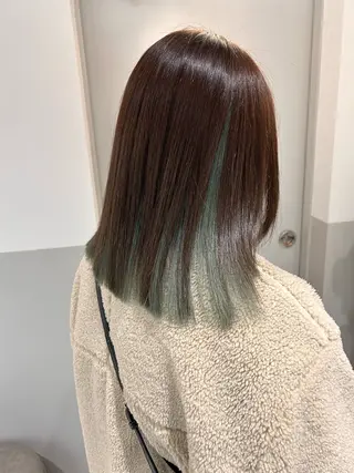 ミディアム カラー 薄田 珠美のヘアスタイル