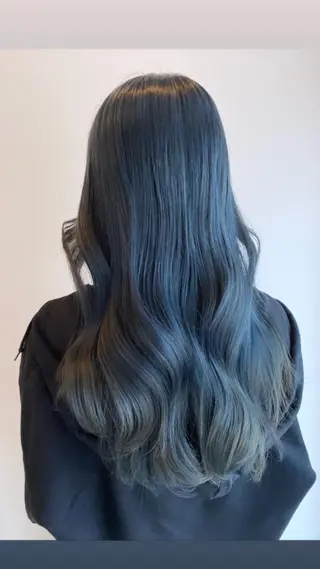 ロング カラー レイヤー・ハッシュ ・ウルフカット/川崎のヘアスタイル