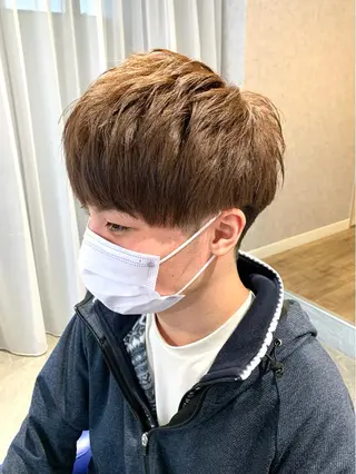 ショート カラー ヘアアレンジ メンズ メンズパーマ職人 加藤 弘貴のヘアスタイル