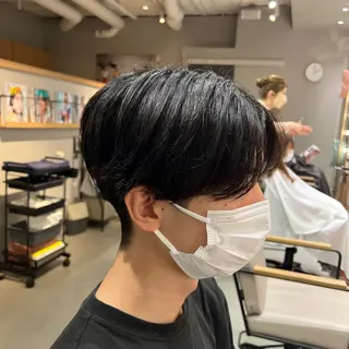 ショート パーマ メンズ 梅田茶屋町メンズ 専門美容師 山元一平のヘアスタイル